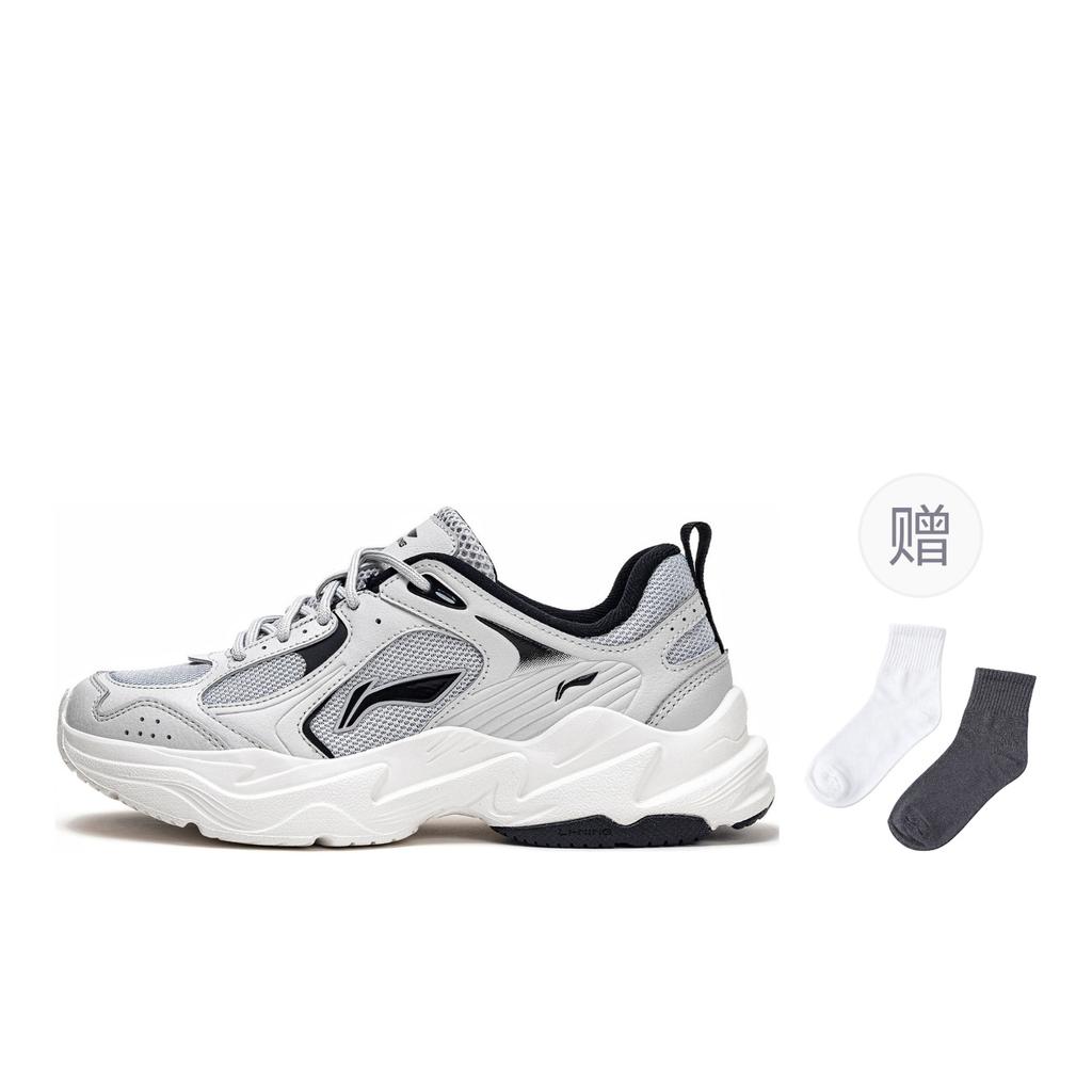 Sneakers Li-Ning Cloud Returns Casual Shoes Women's Low-top Gray/Black/White