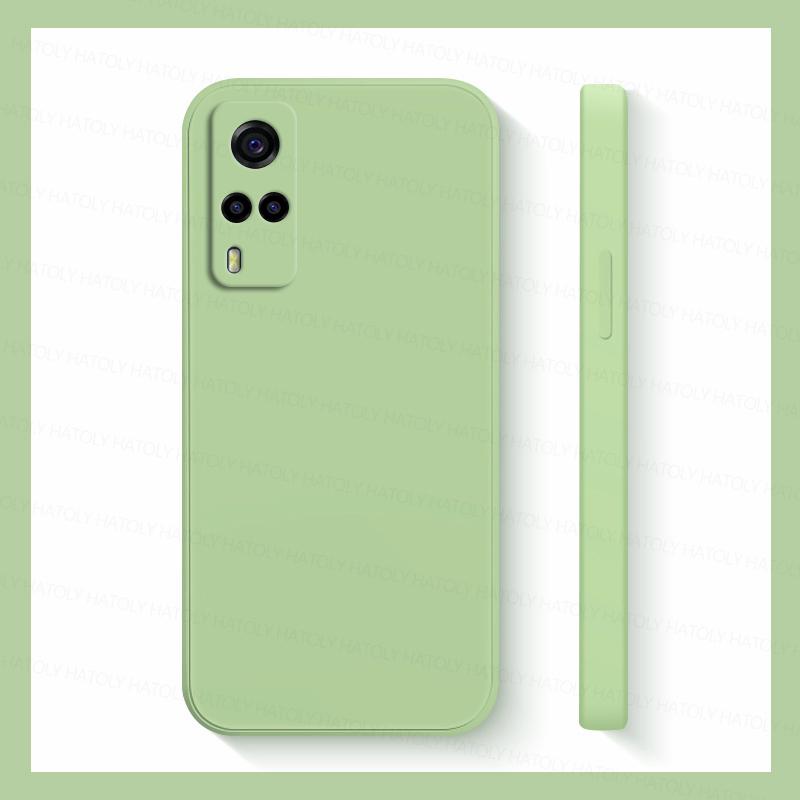 Для Vivo Y33 Чехол Vivo Y31 Y51 Y51A Y51S Y33 Y53S Чехлы Противоударные Жидкий Силикон Мягкий ТПУ Телефон Задняя Крышка Для Vivo Y33