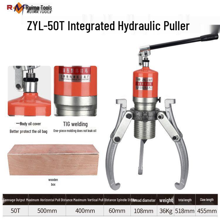 Ruima Premium Hydraulic Two/Three-Jaw Wheel & Bearing Puller Tool
