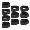 10 шт., бесшумный шейный ремешок с антикрючком, предотвращает крик кур от крика, ошейник для домашних петухов(черный