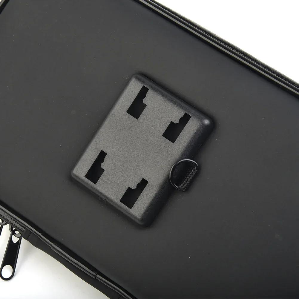 Комплект для крепления держатель на руль антишок с сумкой мотоцикл PU+ABS ATV сумка черный чехол крепление водонепроницаемый практичный