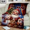 1PC Custom Name Christmas Magic Night blanket versatile,all-season throw suitable for the living room,bedroom,camping,travel,and gift