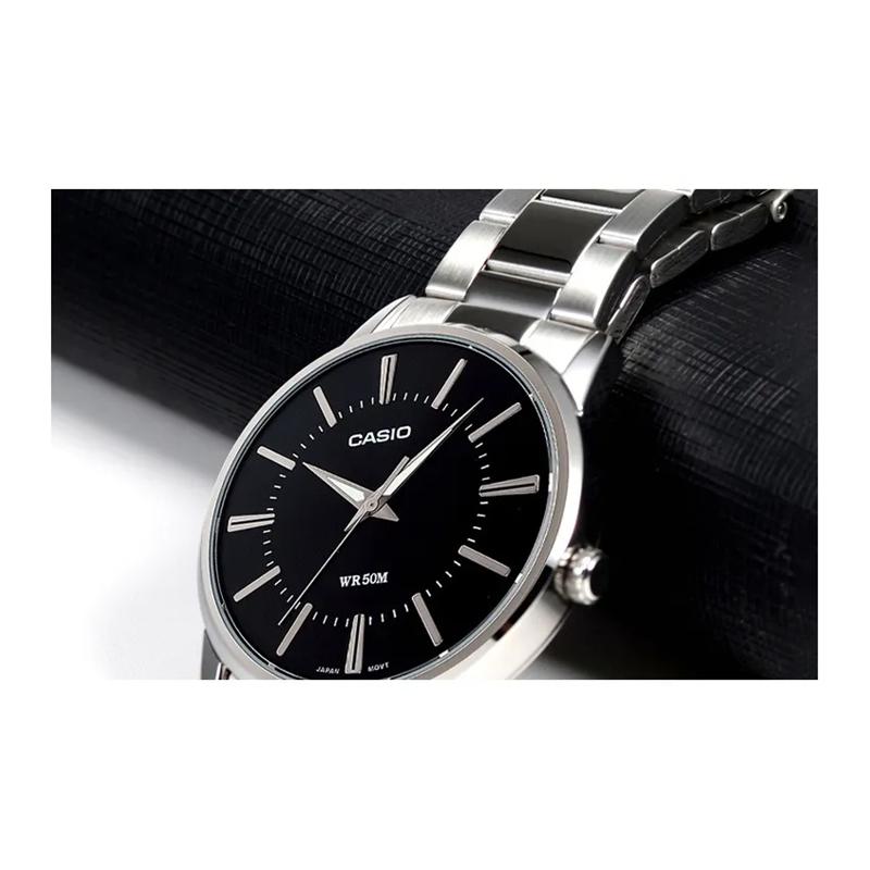 Casio Мужские Черные Часы MTP-1303D-1AVDF-