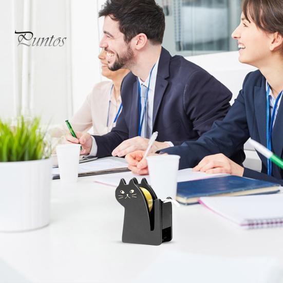 Настольный диспенсер для клейкой ленты, деревянный диспенсер в форме кошки для упаковки подарков, держатель рулона клейкой ленты для офиса, дома, школы