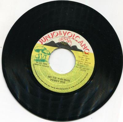 7-дюймовая пластинка PENNY IRIE - No Tie Yuh Man NONE Junjo & Volcano 1992 Ямайка Регги, Ска и Даб Б/У