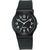 Аналоговые наручные часы Citizen Q&Q VP46-854, водонепроницаемость 10 АТМ, уретановый ремешок, черные