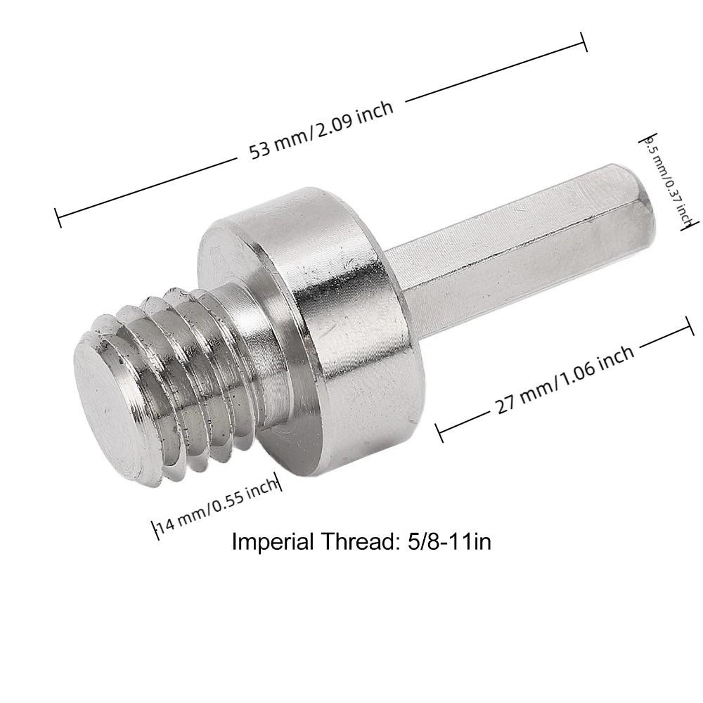 5/8-11in Thread Adapter for Core Bits M14 Thread Connection Adapter Drill Machine