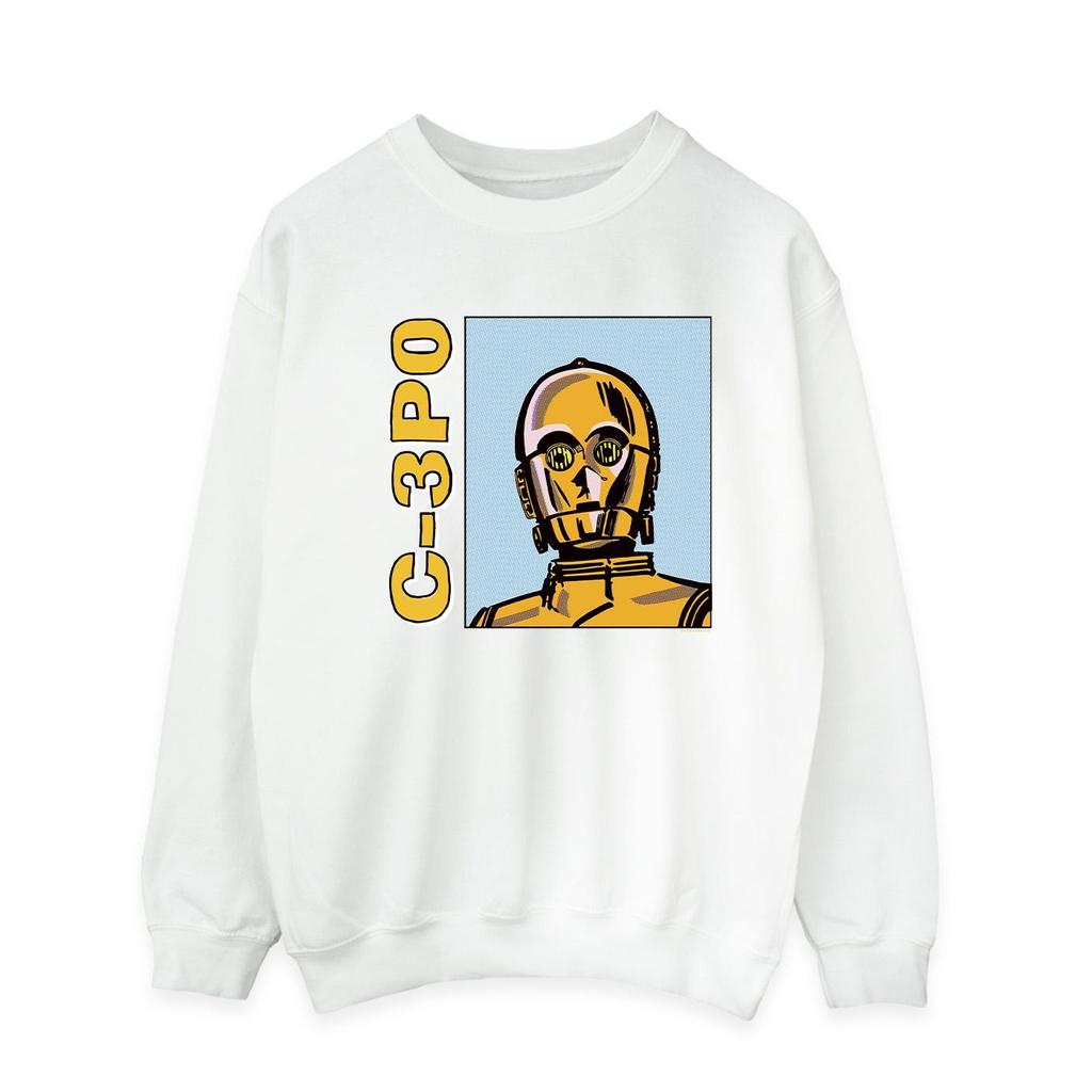 Star Wars Mens C3PO Line Art Sweatshirt