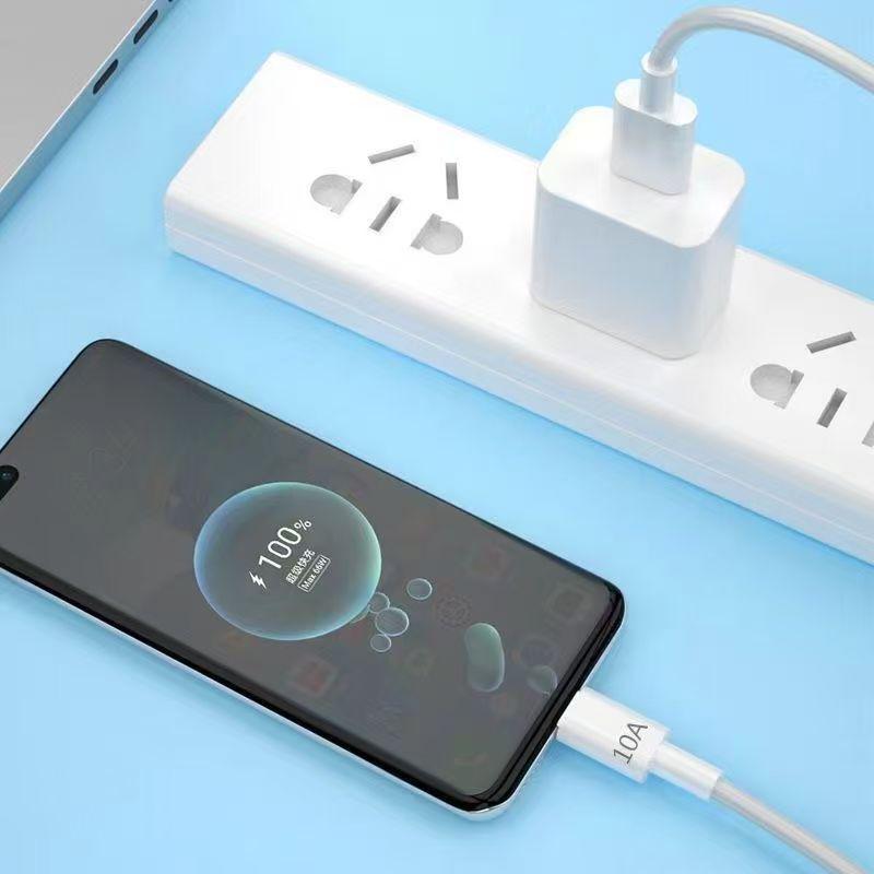 Сверхбыстрый зарядный кабель Type-C 10A 120W для телефонов Huawei, Vivo, Honor и OPPO