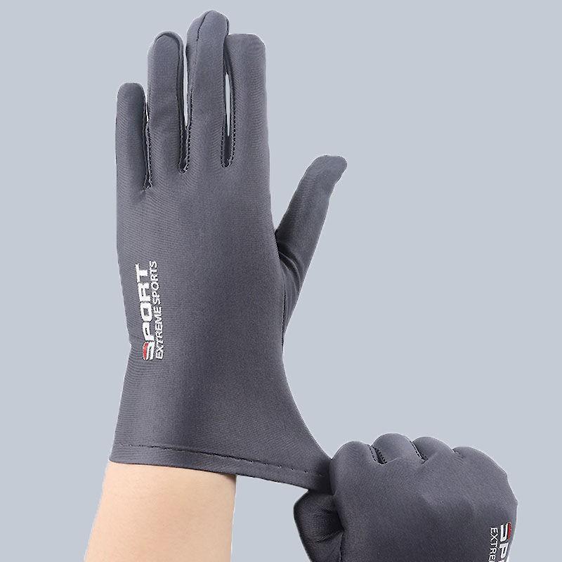 Womens High Stretch UV Protection Gloves Thin Half Finger Outdoor Driving