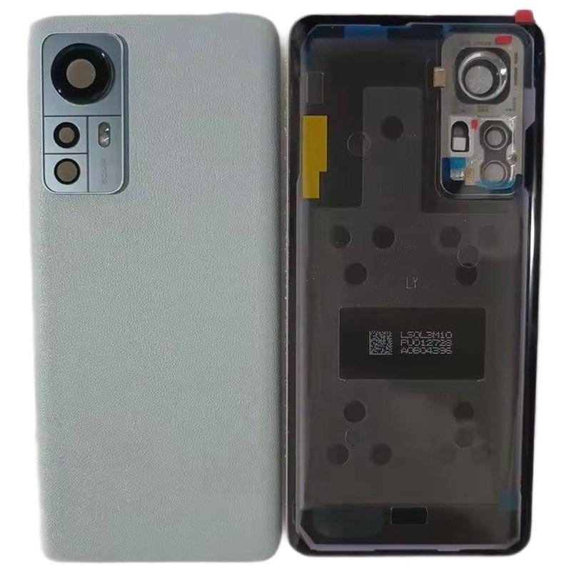 + Стеклянная задняя крышка аккумулятора для Xiaomi 12 12X Mi 12 Корпус Задняя крышка Чехол для мобильного телефона + Шасси с клеем С рамкой для камеры Линза