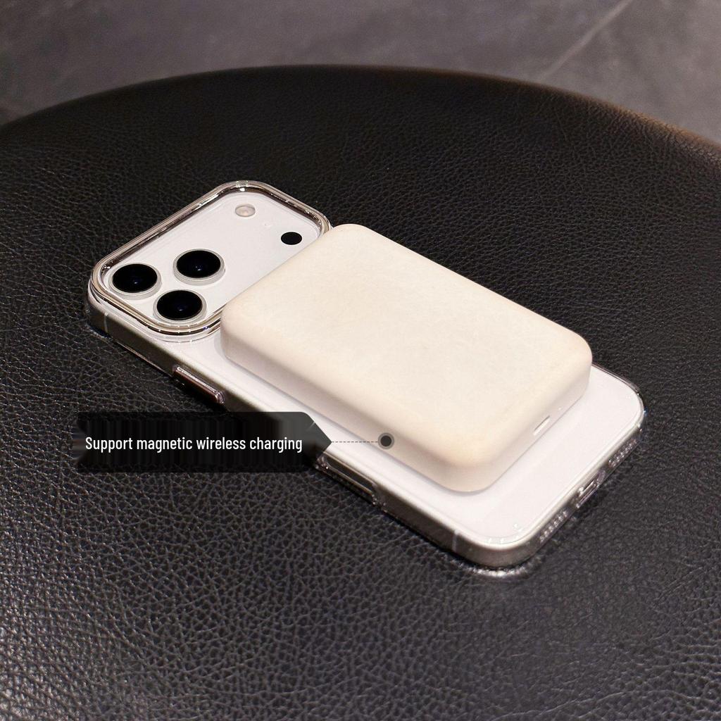 Магнитный чехол для iPhone 16/17 Pro Max - Защита от пожелтения, Прозрачный ПК, Защитная крышка