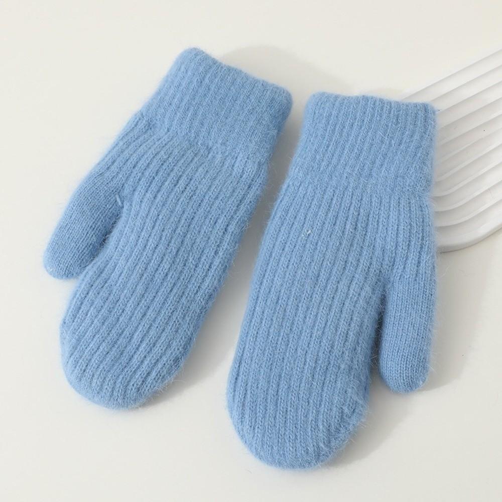 Ветрозащитные плюшевые варежки Утолщенные перчатки с полными пальцами Новые теплые перчатки Зима