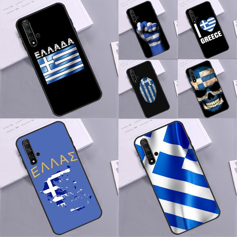 Греция Греческий флаг Для Huawei Nova 12i 12s 11i 5T Y90 Y70 Y60 Y61 Y91 Y72 9 10 SE P60 Pro P20 P30 P40 Lite Чехол
