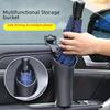 Waterproof Car Umbrella Storage Bucket with Multi-Function Rack and Trash Can