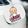 Winking Baby on Board Car Sticker Cute Cartoon Design Waterproof PVC Decal Vehicle Safety Warning Sign for Car Window