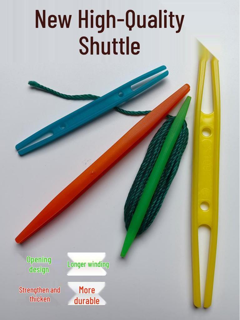 Двусторонний пластиковый челнок для плетения сетей, ремонта рыболовных сетей и многоцелевой инструмент для намотки лески