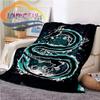 Chinese Dragon or Divine  Fluffy Blanket Flannel Warmth Soft Plush Sofa Throw Dragon Eye Square  Blanket Tourist