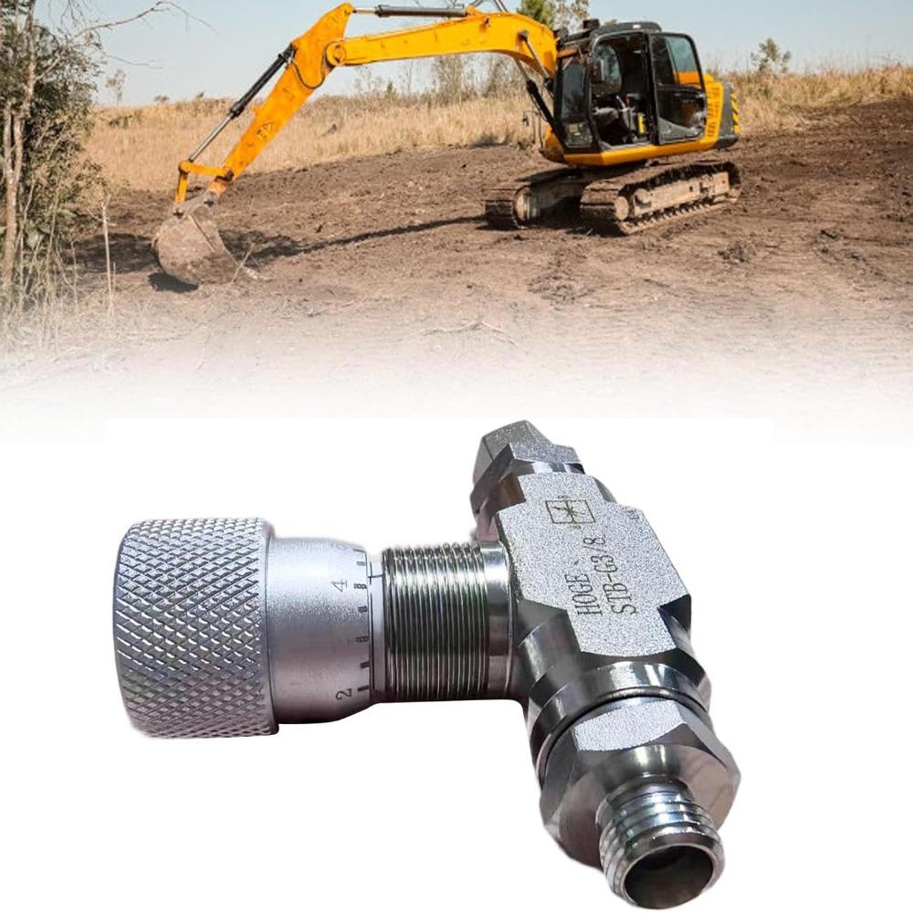 M14 Thread Connector Hydraulic Flow Control Valve Mini Excavator Valve  For 1-2 Ton Mini Excavator