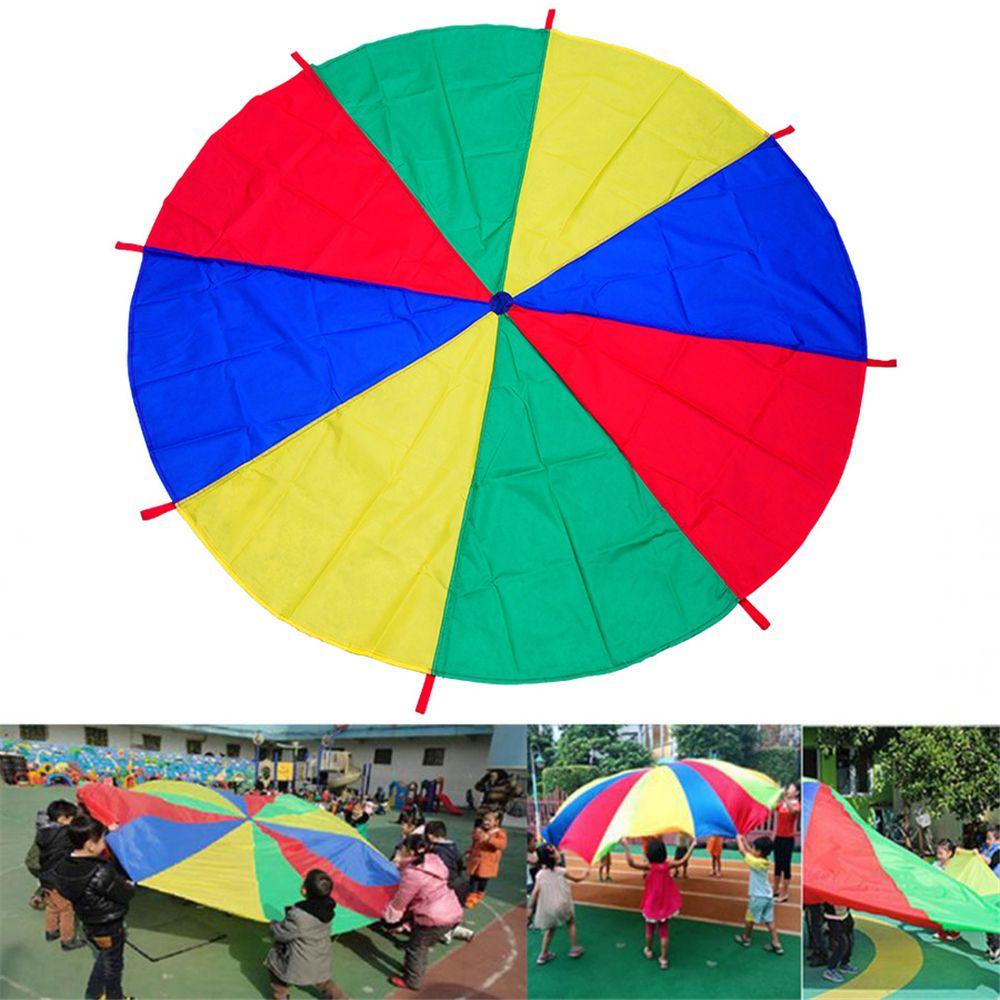 Kindergarten Rainbow Outdoor Camping Summer Sun Shelter Parachute Sport Toys Game Exercise
