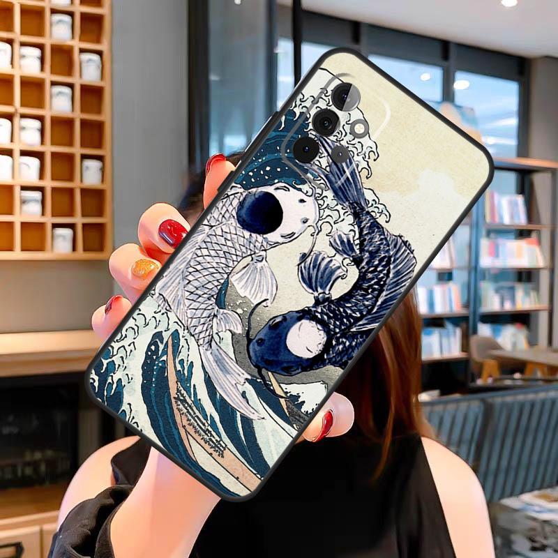 Кейс Инь-Ян Карп для Samsung Galaxy A14 A34 A54 A52S A12 A22 A32 A52 A72 A13 A33 A53 A73 A31 A51 A71