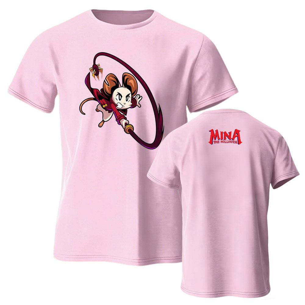 Game Mina The Hollower T-shirt Unisex Streetwear Cotton Loose Short Sleeve Fashion Tshirts Graphic Print Clothing Summer Men Tee