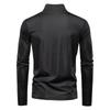 Men's Sunscreen and UV Protection Base Shirt Long Sleeved Half Zip T-shirt for Men
