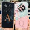 Чехол для Honor X9C Роскошный чехол с буквами от A до Z Прозрачные силиконовые чехлы для телефона для Honor X9C X 9c HonorX9c Задняя крышка 6,78'' Мягкие чехлы