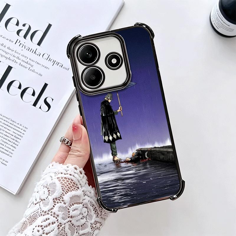 Чехол для телефона с покрытием Bleach Kisuke Urahara для Xiaomi Redmi Note 14 15 Pro Plus 13 12 11 11S 11T 10 9S 9 5G, противоударный с подушкой безопасности