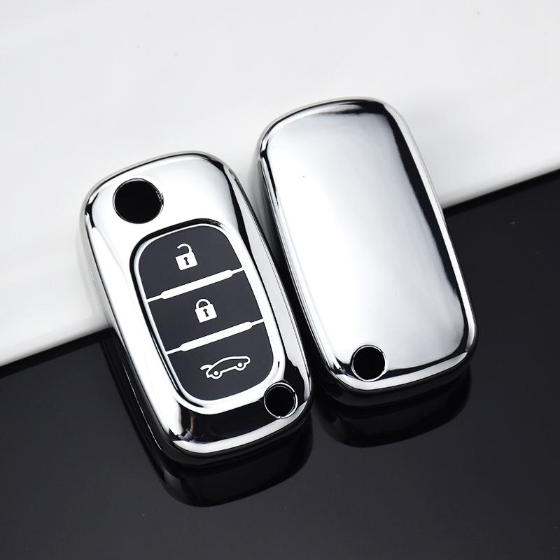 TPU For Benz Smart Fortwo 453 Forfour 2015 2016 2017 Auto Shell Fob For Renault Clio Kangoo Modus Megane Car Key Shell Case Fob JM2