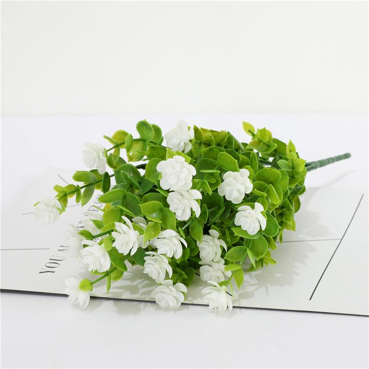 6 Bundles Artificial Flowers UV Resistant Fake Plants Faux Plastic for Indoor Outdoor Hanging Plants Garden Porch Window Box Home Wedding Decor