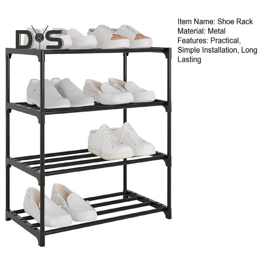 Вертикальная полка для обуви. Компактный органайзер. Нержавеющая, прочная, выдерживающая нагрузку, штабелируемая полка для обуви. Легкая подставка для обуви.