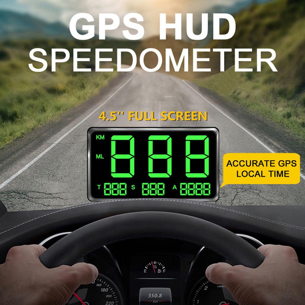 Светодиодный цифровой спидометр, проекционный дисплей для автомобиля, GPS-спидометр, светодиодный цифровой спидометр, экран MPH + напоминание об аварийном сигнале, для предотвращения усталости водителя, для автомобиля, грузовика, SU