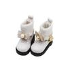 1 Pair Mini Obitsu 11 Doll Boots Golden Buttons 1/12 Bjd Doll Boots  Children