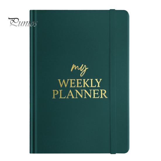 Еженедельный планировщик на 2025 год с почасовыми временными интервалами, ежемесячная/еженедельная книга встреч, круглогодичная организация, бархатная обложка