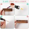 6pcs Wall Mount Wood Vinyl Record Shelf Small Record Holder Display Shelf Vinyl Record Shelves Record Album record holder