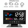 Интеллектуальный цифровой дисплей, погодные часы, беспроводной измеритель температуры и влажности с календарем, большой