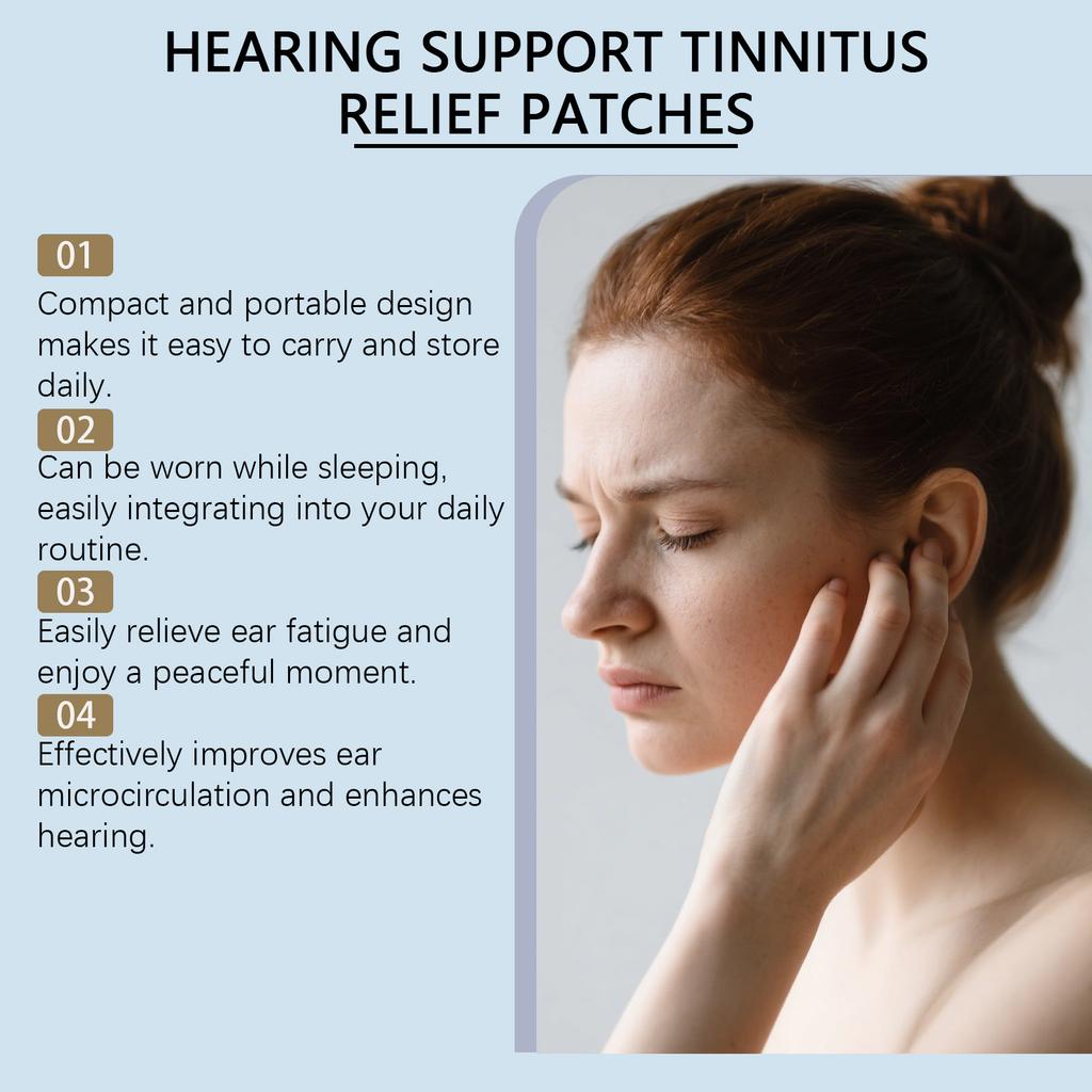 Ear Noise Plaster, Ear Care Patch, Reduces Tinnitus, Noise And Ear Discomfort, Suitable For Travel, Flight And Sleep