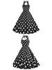 Retro 50s Hepburn-Style Waist-Cinching Slim Dress