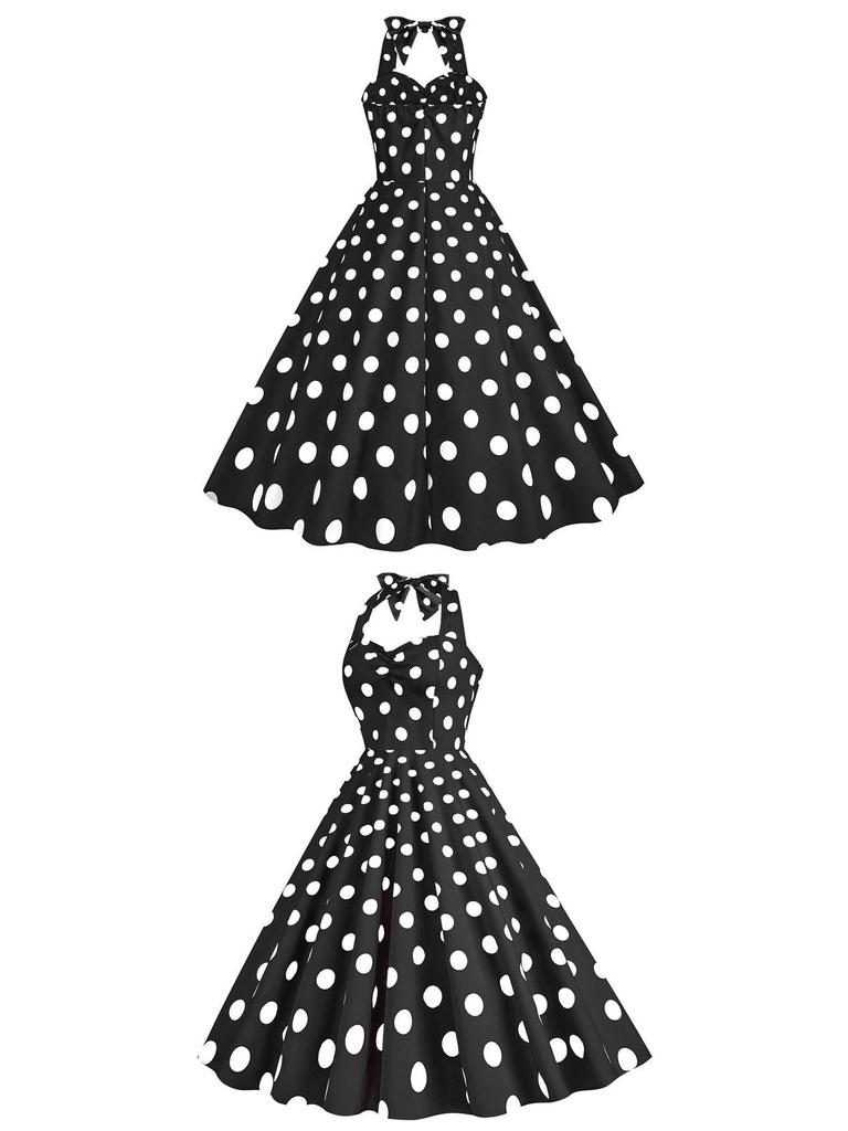 Retro 50s Hepburn-Style Waist-Cinching Slim Dress