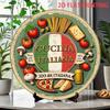 Винтажная итальянская кухонная декорация, жестяная табличка, металлический плакат, сыр, паста, настенное искусство