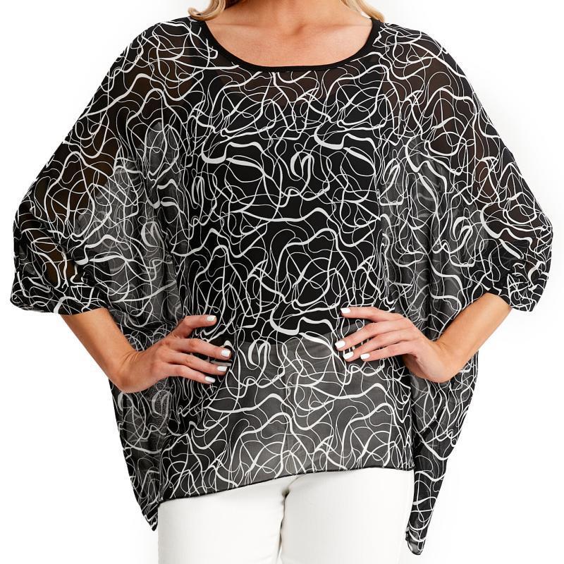 Женская свободная шифоновая летняя блузка-туника с цветочным принтом в стиле бохо, пляжные накидки