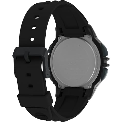Часы Timex Men's Ironman Flix 100 Wrap 42 мм, черные/черные/цифровой негативный дисплей. , современное