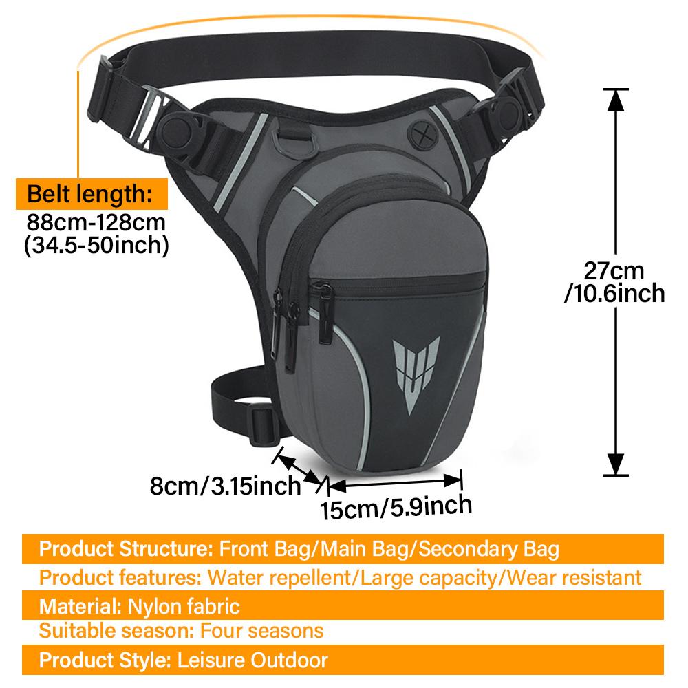 Многофункциональная сумка для ног мотоциклиста с большой вместимостью, многокарманная, водонепроницаемая сумка для езды на мотоцикле