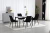 BERA chair - black velvet / black legs x 2