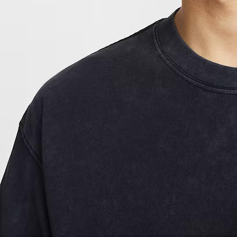 Nike Модная Удобная Трендовая Минималистичная Футболка с Коротким Рукавом Мужские Топы Черная HJ3316010