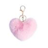 Милый брелок в виде сердца с помпоном и помпоном Loverly Bobbles, пушистый брелок с помпоном для девочки, сумка, автомобильный брелок, подвеска