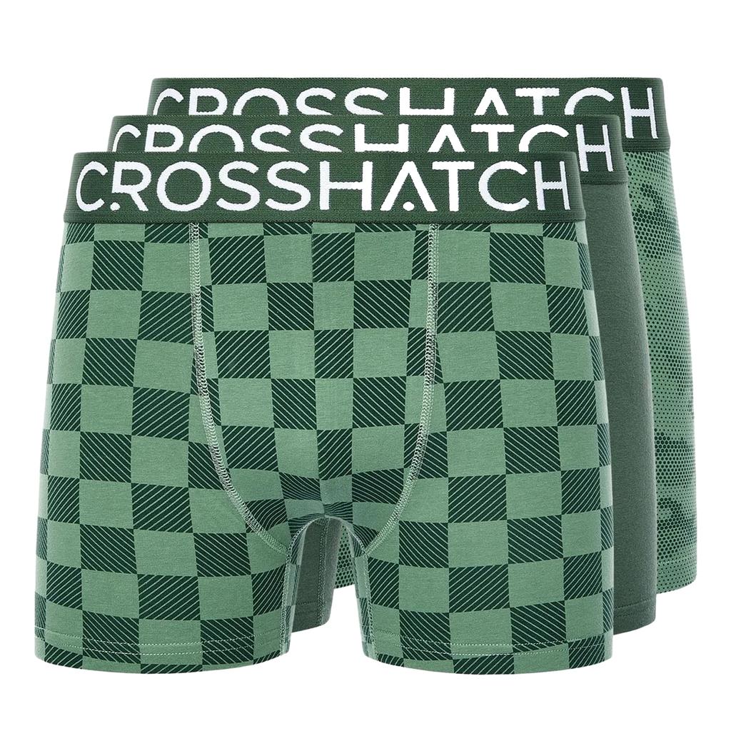 Crosshatch Мужские боксеры Bresler (Упаковка из 3 шт.)