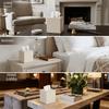 Light Luxury Square Tissue Holder Magnetic Bottom Decorative Napkin Holder Tissue Box  Living Room