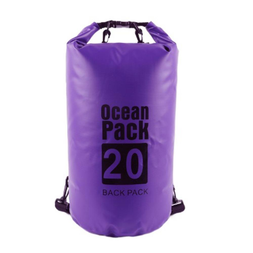 20L Waterproof Dry Bag Large-Capacity Beach Backpack Swimming Bucket Bag  Fishing Hiking
